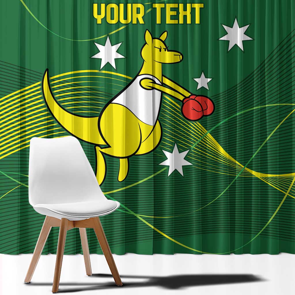 Personalised Australia Go Paris 2024 Window Curtain National Color Ver1