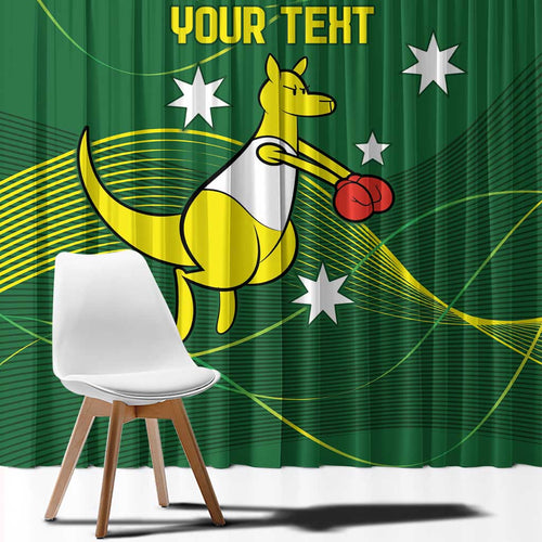 Personalised Australia Go Paris 2024 Window Curtain National Color Ver1