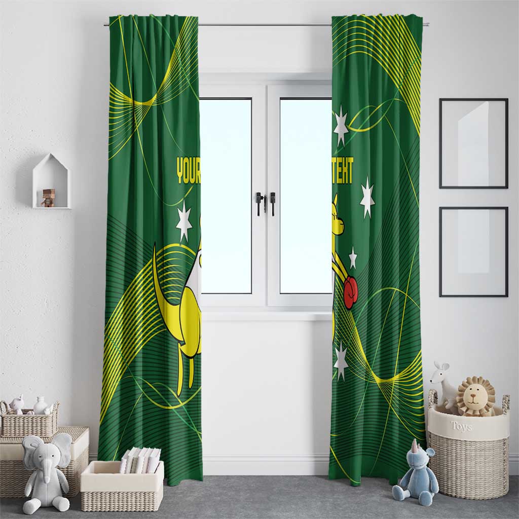 Personalised Australia Go Paris 2024 Window Curtain National Color Ver1