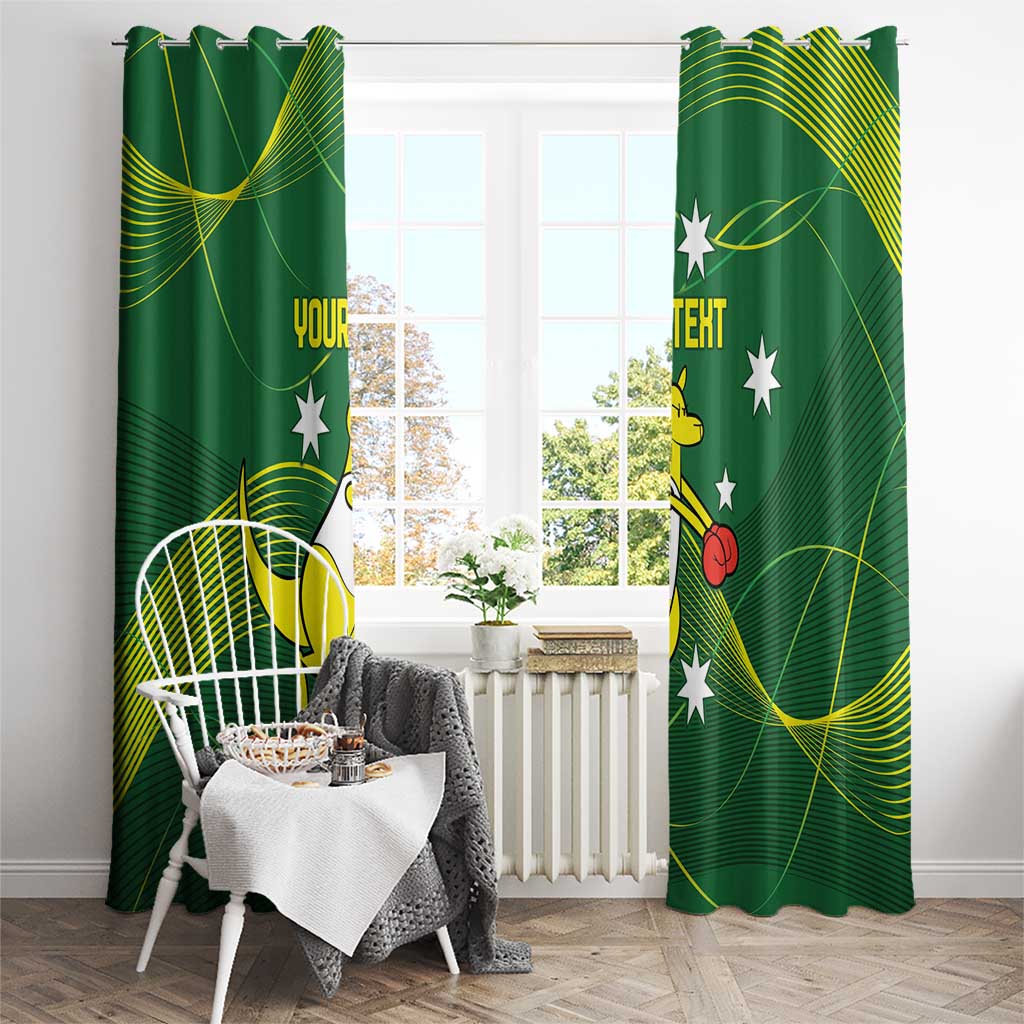 Personalised Australia Go Paris 2024 Window Curtain National Color Ver1