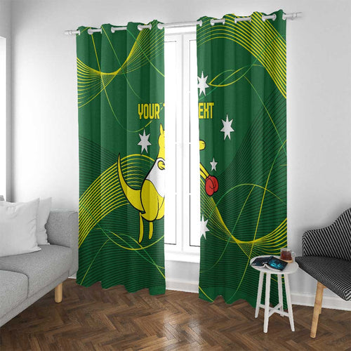 Personalised Australia Go Paris 2024 Window Curtain National Color Ver1
