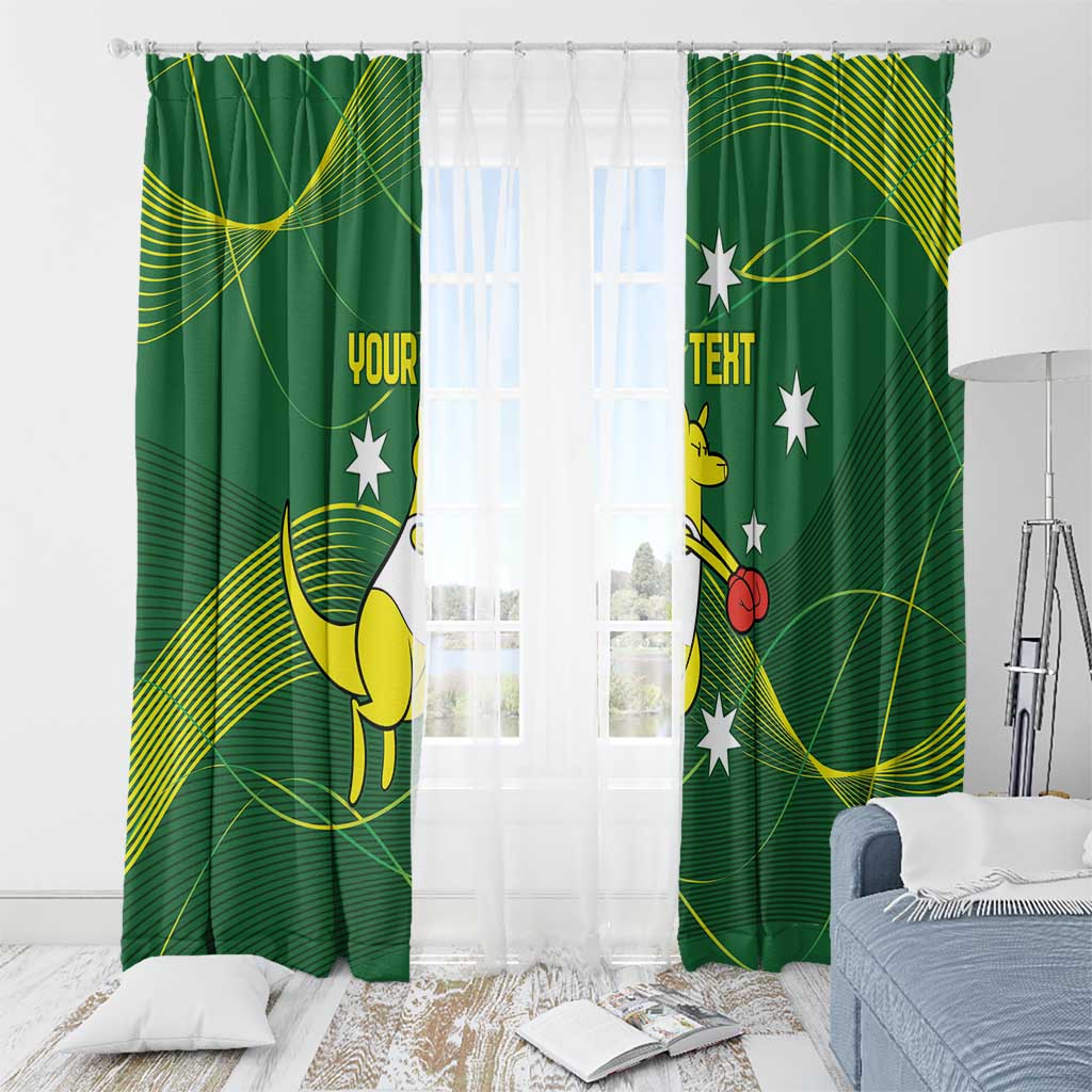 Personalised Australia Go Paris 2024 Window Curtain National Color Ver1
