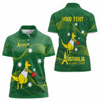 Personalised Australia Go Paris 2024 Women Polo Shirt National Color Ver1