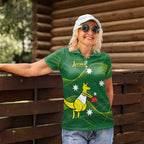 Personalised Australia Go Paris 2024 Women Polo Shirt National Color Ver1