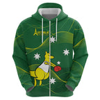 Personalised Australia Go Paris 2024 Zip Hoodie National Color Ver1