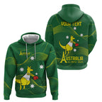 Personalised Australia Go Paris 2024 Zip Hoodie National Color Ver1