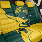 Personalised Australia Go Paris 2024 Back Car Seat Cover National Color Ver2