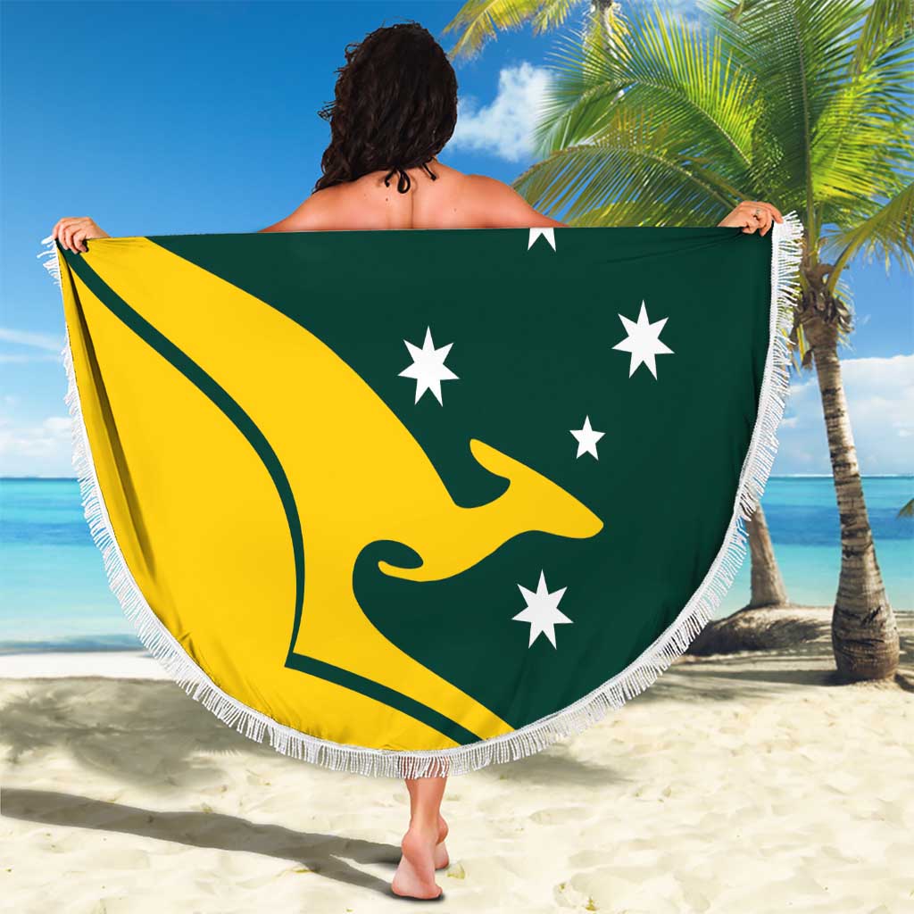 Personalised Australia Go Paris 2024 Beach Blanket National Color Ver2