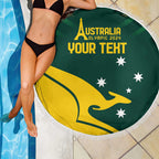 Personalised Australia Go Paris 2024 Beach Blanket National Color Ver2