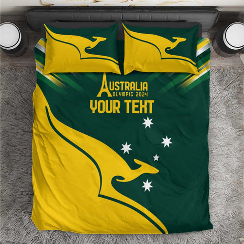 Personalised Australia Go Paris 2024 Bedding Set National Color Ver2