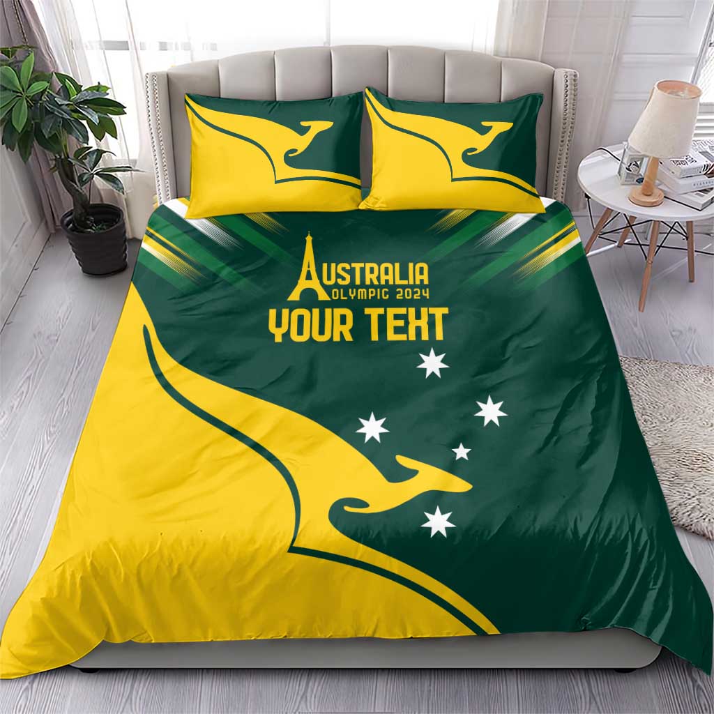 Personalised Australia Go Paris 2024 Bedding Set National Color Ver2