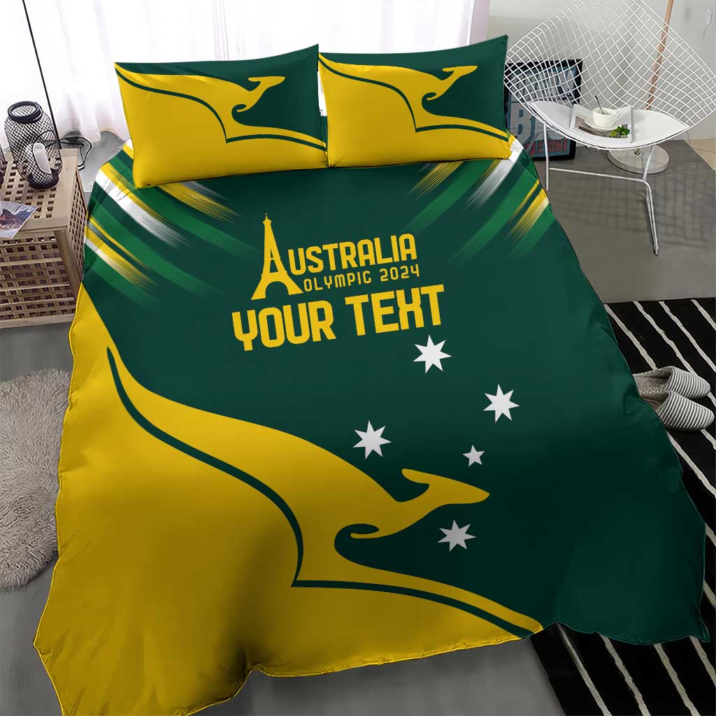 Personalised Australia Go Paris 2024 Bedding Set National Color Ver2