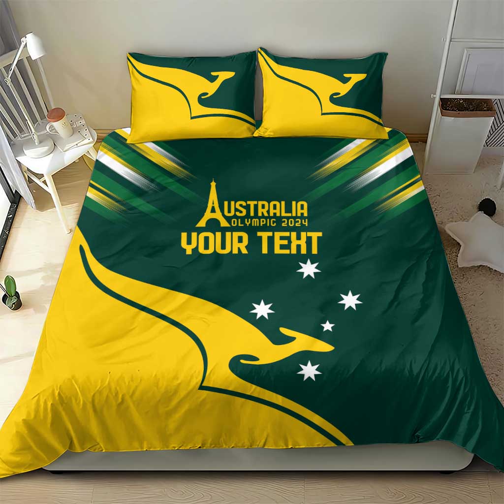 Personalised Australia Go Paris 2024 Bedding Set National Color Ver2