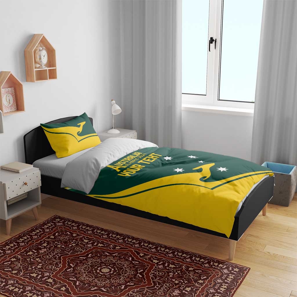 Personalised Australia Go Paris 2024 Bedding Set National Color Ver2