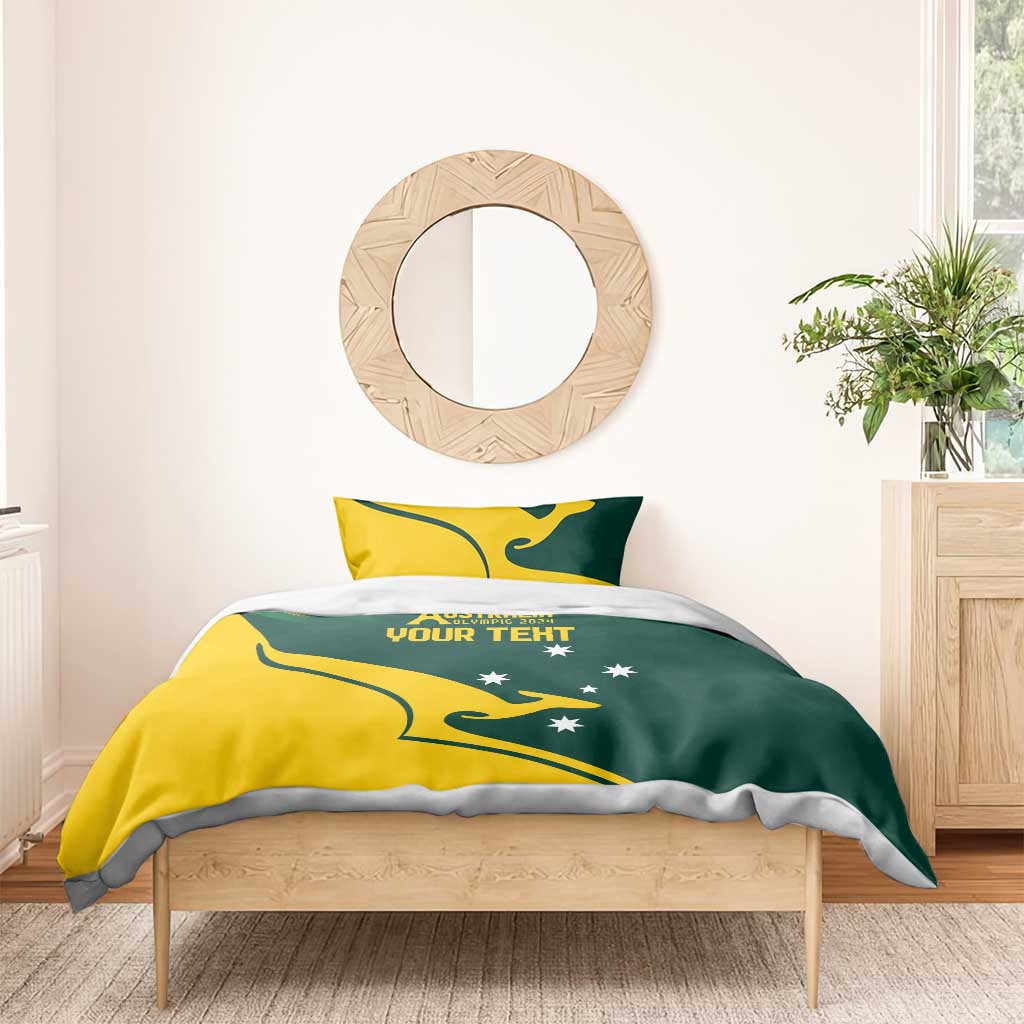 Personalised Australia Go Paris 2024 Bedding Set National Color Ver2