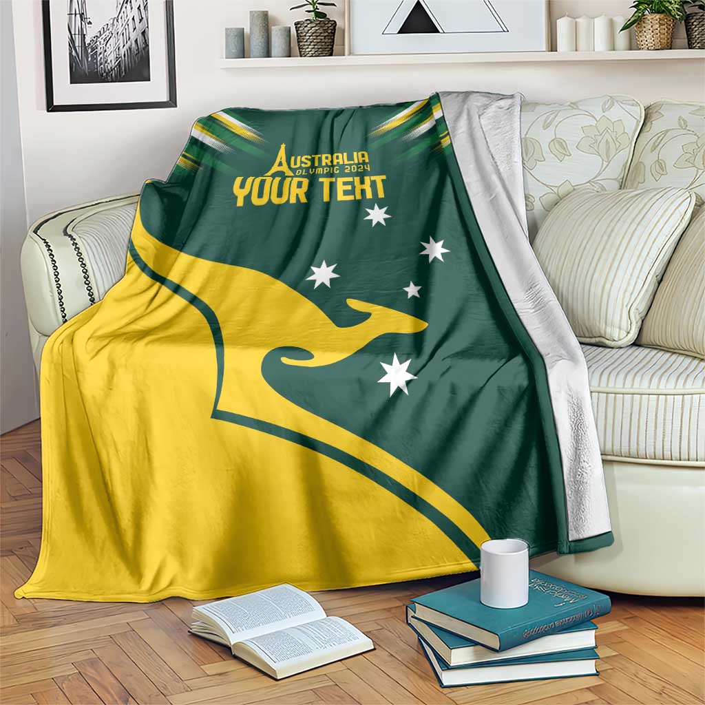 Personalised Australia Go Paris 2024 Blanket National Color Ver2
