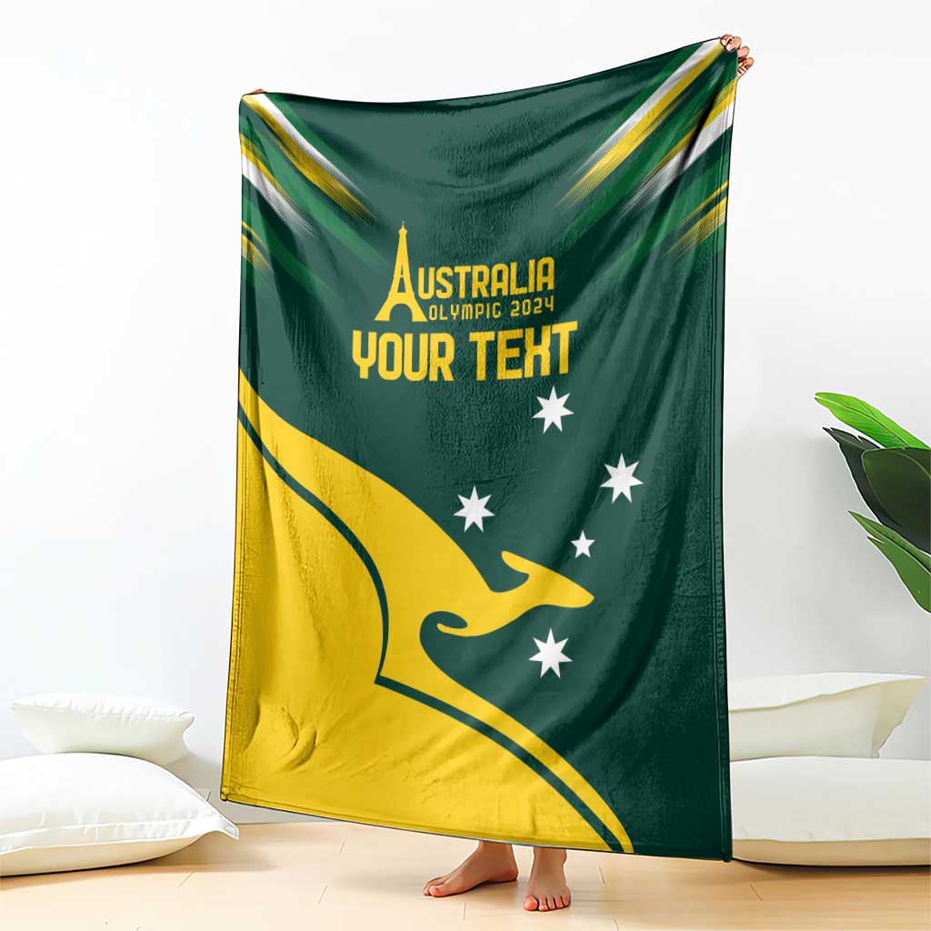Personalised Australia Go Paris 2024 Blanket National Color Ver2