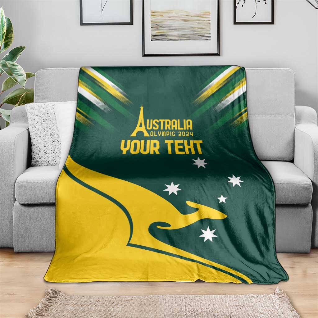 Personalised Australia Go Paris 2024 Blanket National Color Ver2
