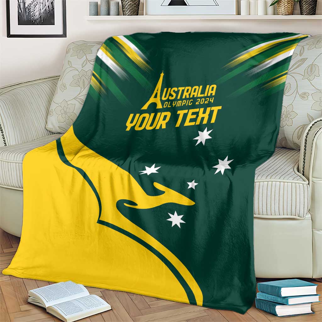 Personalised Australia Go Paris 2024 Blanket National Color Ver2