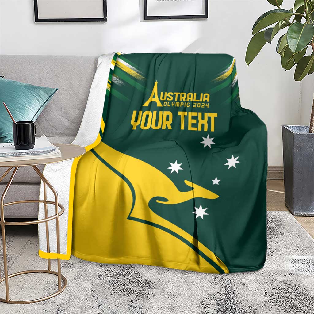 Personalised Australia Go Paris 2024 Blanket National Color Ver2