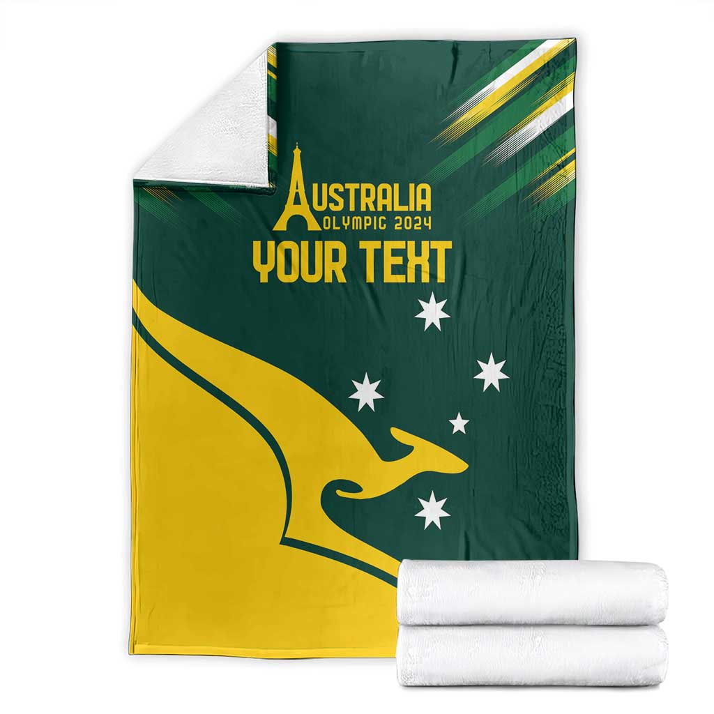Personalised Australia Go Paris 2024 Blanket National Color Ver2