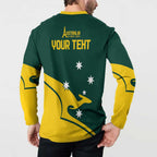 Personalised Australia Go Paris 2024 Button Sweatshirt National Color Ver2