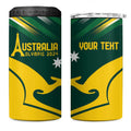 Personalised Australia Go Paris 2024 4 in 1 Can Cooler Tumbler National Color Ver2