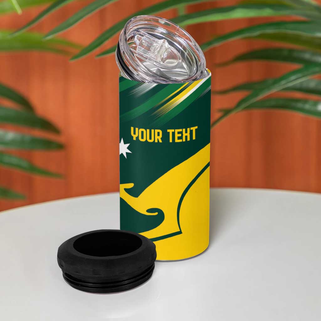 Personalised Australia Go Paris 2024 4 in 1 Can Cooler Tumbler National Color Ver2