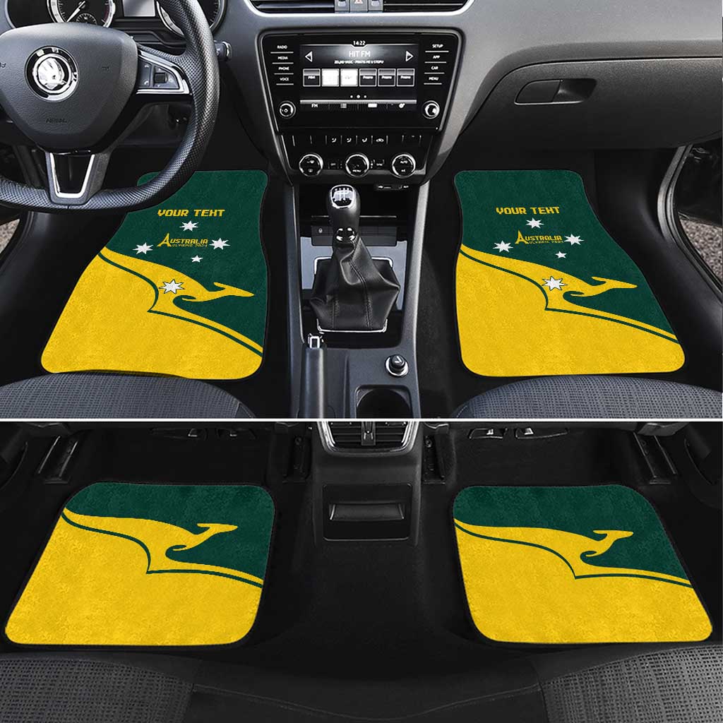 Personalised Australia Go Paris 2024 Car Mats National Color Ver2