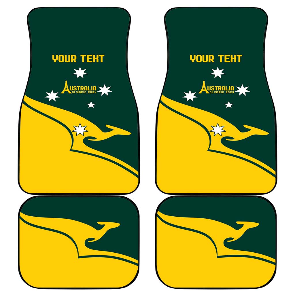 Personalised Australia Go Paris 2024 Car Mats National Color Ver2