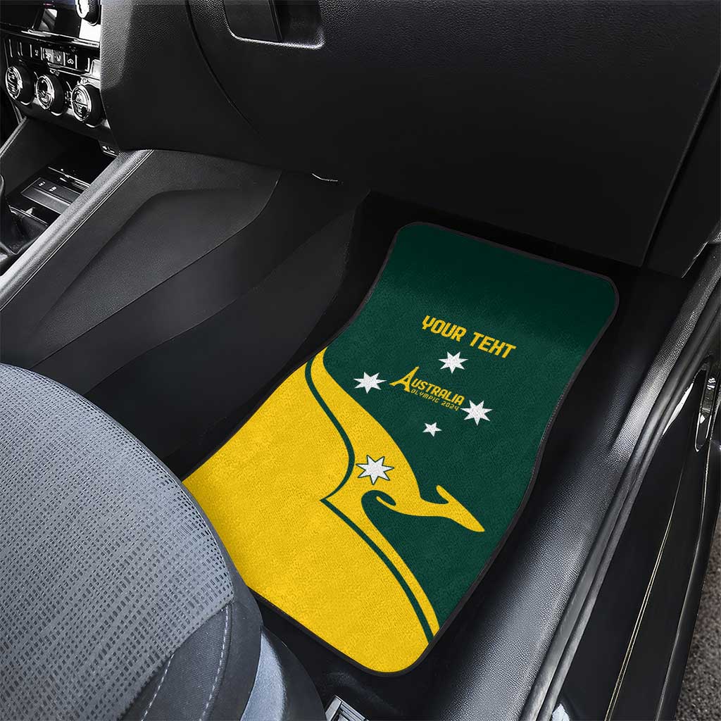 Personalised Australia Go Paris 2024 Car Mats National Color Ver2