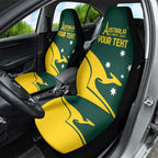 Personalised Australia Go Paris 2024 Car Seat Cover National Color Ver2