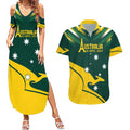 Personalised Australia Go Paris 2024 Couples Matching Summer Maxi Dress and Hawaiian Shirt National Color Ver2