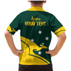 Personalised Australia Go Paris 2024 Family Matching Mermaid Dress and Hawaiian Shirt National Color Ver2