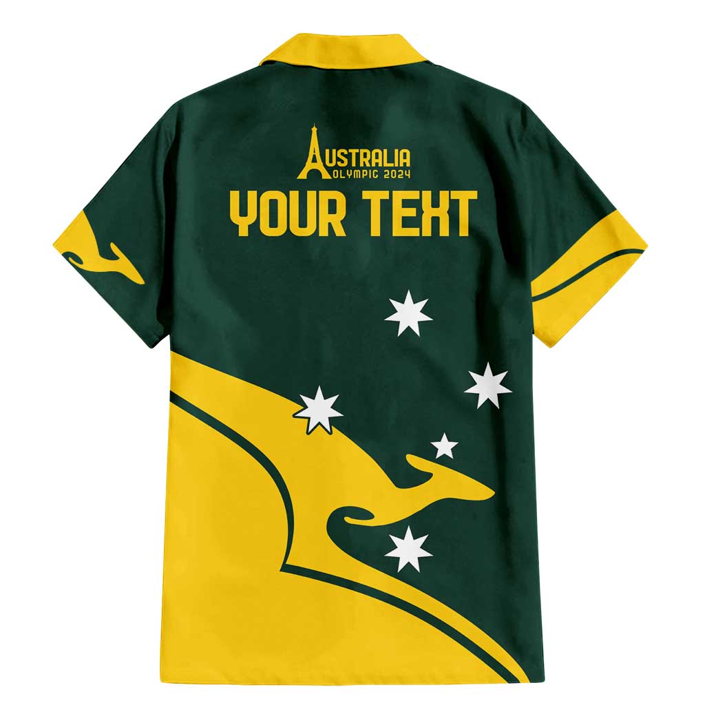 Personalised Australia Go Paris 2024 Family Matching Mermaid Dress and Hawaiian Shirt National Color Ver2