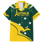 Personalised Australia Go Paris 2024 Family Matching Tank Maxi Dress and Hawaiian Shirt National Color Ver2