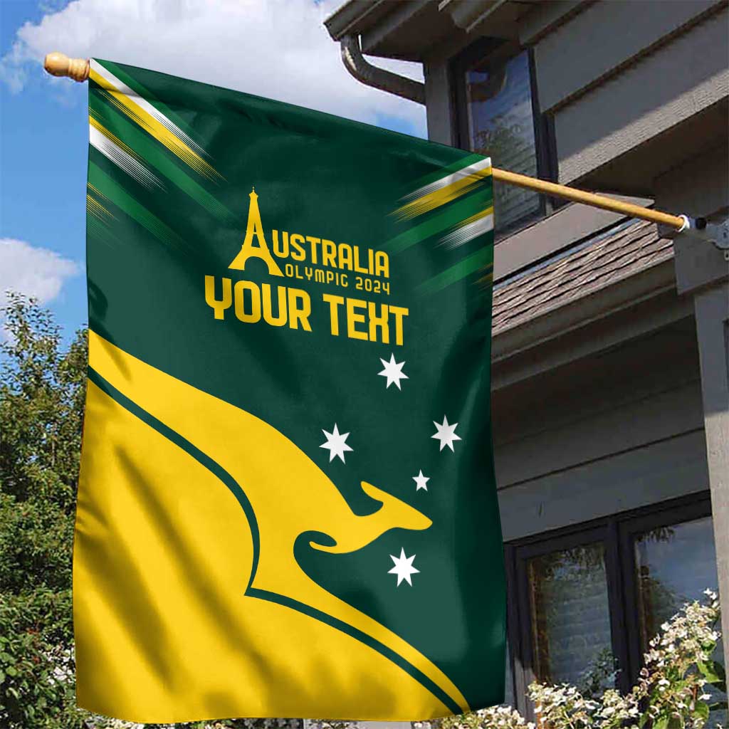 Personalised Australia Go Paris 2024 Garden Flag National Color Ver2