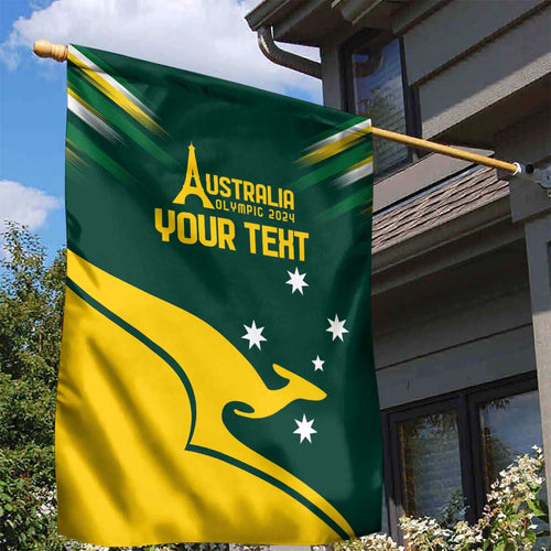 Personalised Australia Go Paris 2024 Garden Flag National Color Ver2