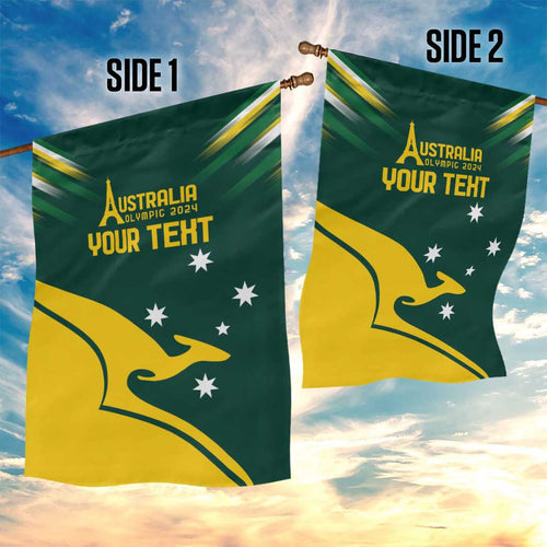 Personalised Australia Go Paris 2024 Garden Flag National Color Ver2