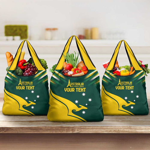Personalised Australia Go Paris 2024 Grocery Bag National Color Ver2