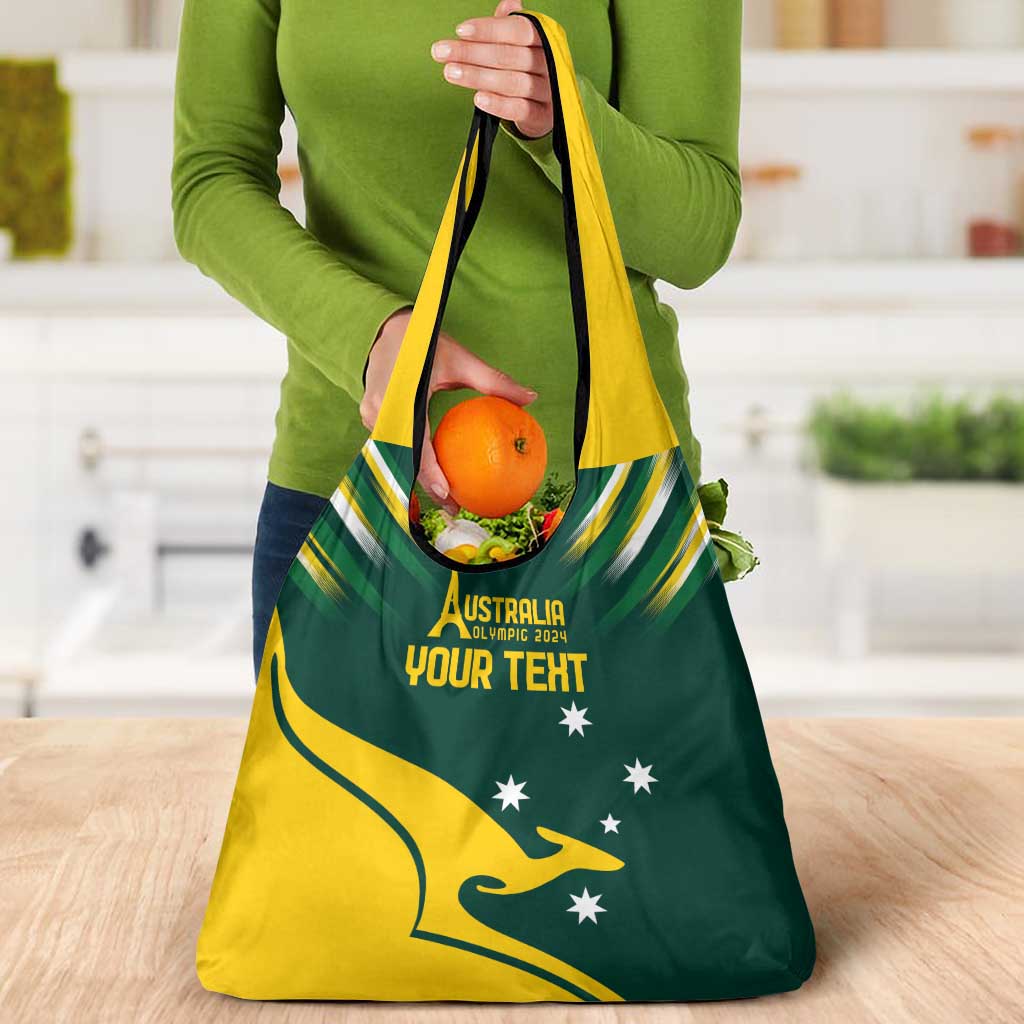 Personalised Australia Go Paris 2024 Grocery Bag National Color Ver2