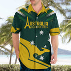 Personalised Australia Go Paris 2024 Hawaiian Shirt National Color Ver2