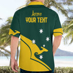 Personalised Australia Go Paris 2024 Hawaiian Shirt National Color Ver2
