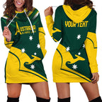 Personalised Australia Go Paris 2024 Hoodie Dress National Color Ver2