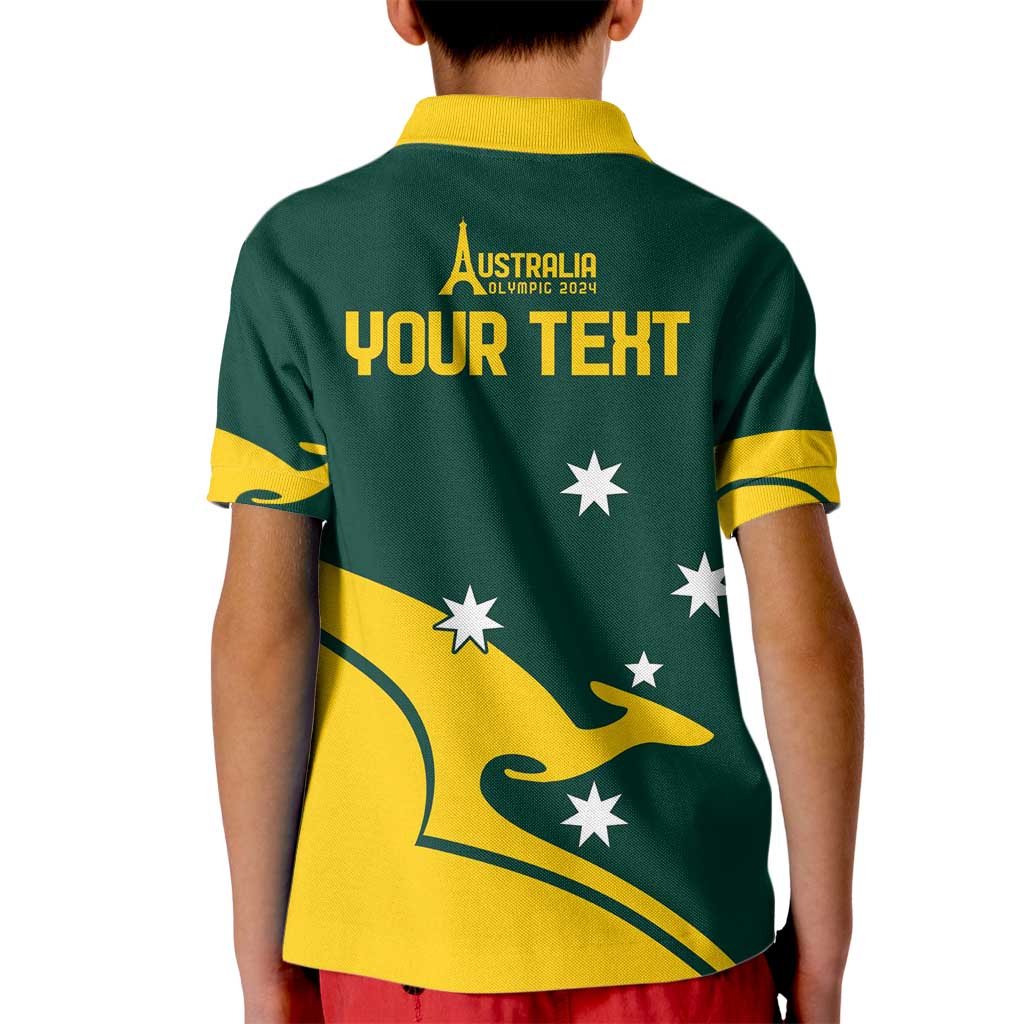 Personalised Australia Go Paris 2024 Kid Polo Shirt National Color Ver2