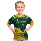 Personalised Australia Go Paris 2024 Kid T Shirt National Color Ver2