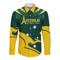 Personalised Australia Go Paris 2024 Long Sleeve Button Shirt National Color Ver2