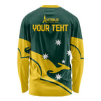 Personalised Australia Go Paris 2024 Long Sleeve Shirt National Color Ver2