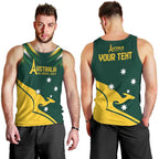 Personalised Australia Go Paris 2024 Men Tank Top National Color Ver2