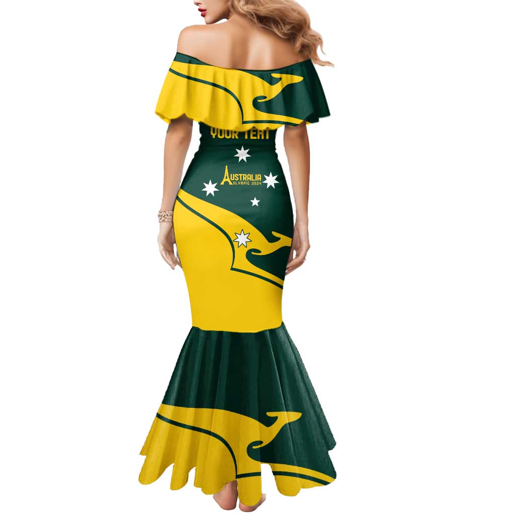 Personalised Australia Go Paris 2024 Mermaid Dress National Color Ver2